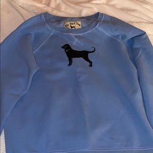 Black dog blue crew neck